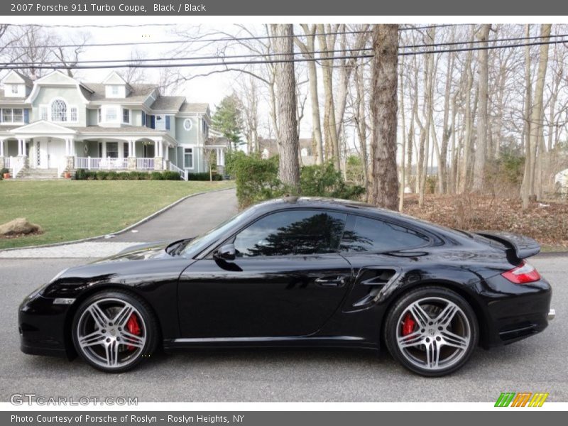 Black / Black 2007 Porsche 911 Turbo Coupe