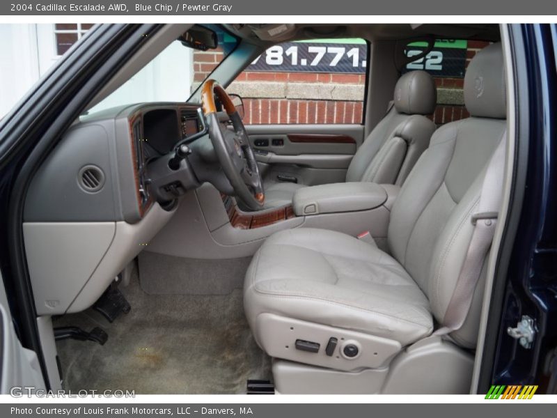 Blue Chip / Pewter Gray 2004 Cadillac Escalade AWD