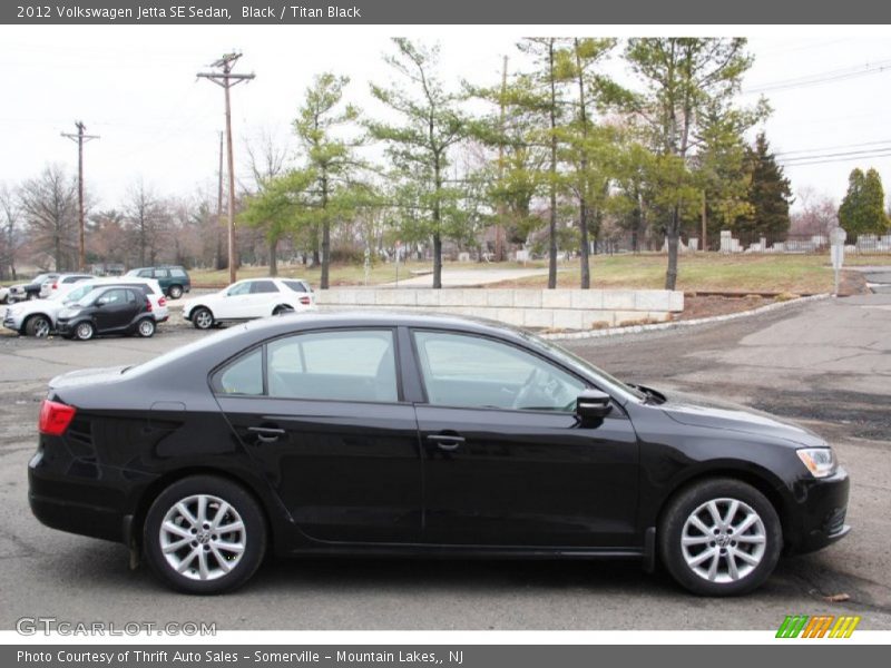 Black / Titan Black 2012 Volkswagen Jetta SE Sedan