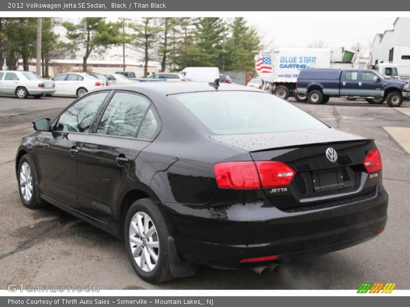 Black / Titan Black 2012 Volkswagen Jetta SE Sedan