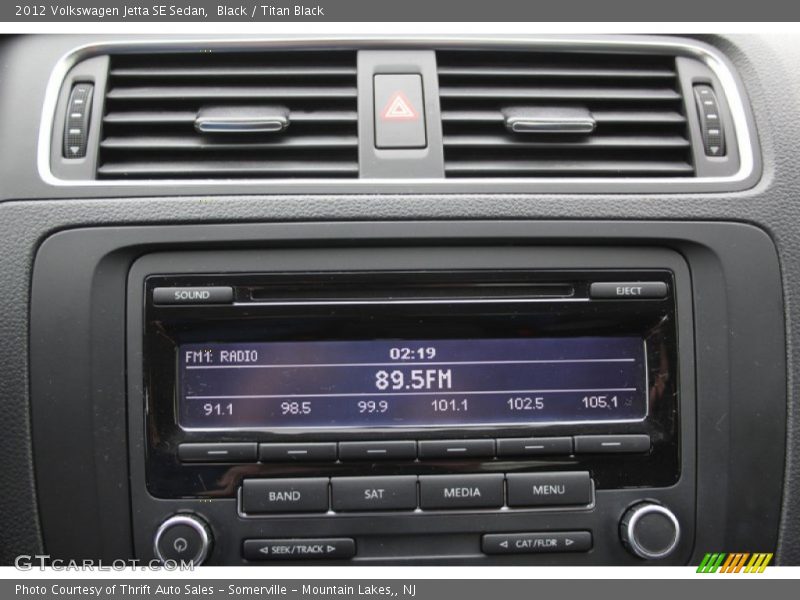 Black / Titan Black 2012 Volkswagen Jetta SE Sedan