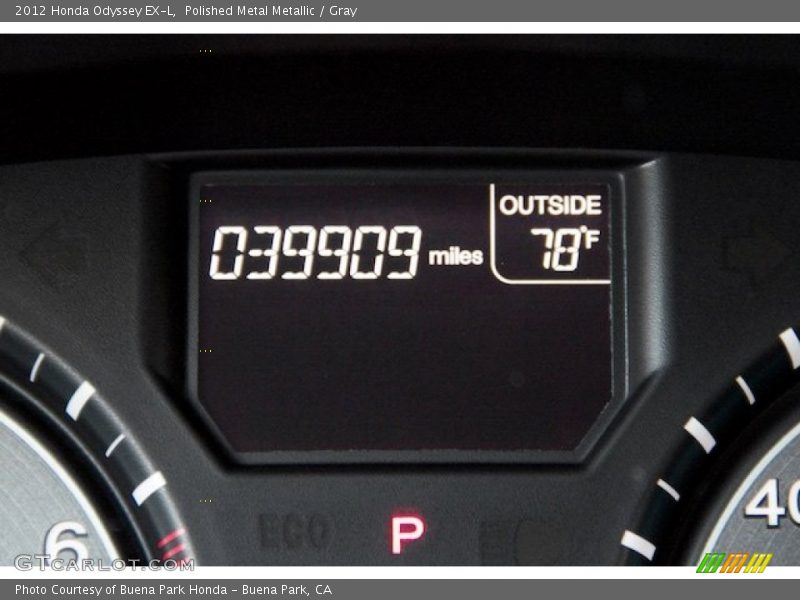 Polished Metal Metallic / Gray 2012 Honda Odyssey EX-L