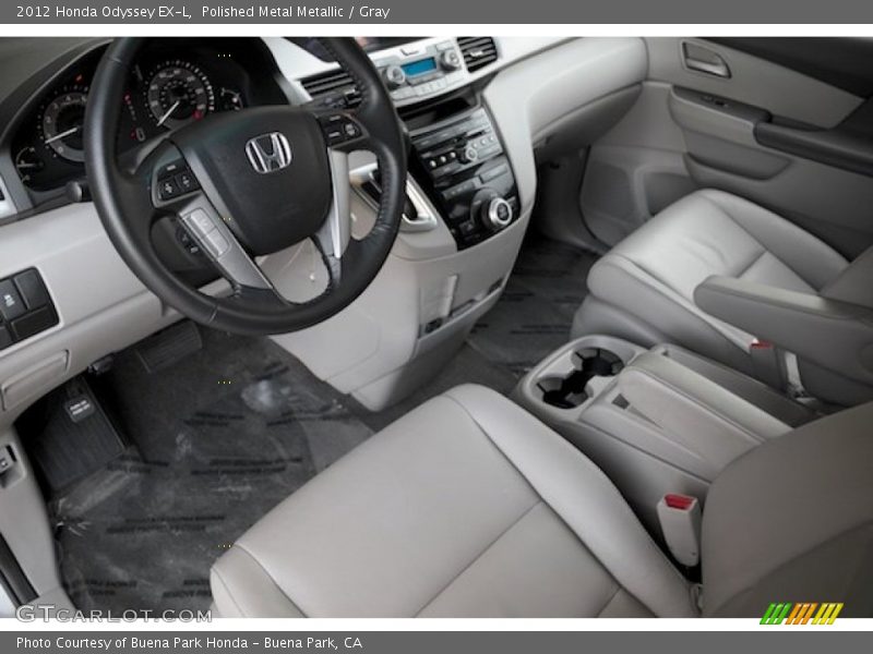  2012 Odyssey EX-L Gray Interior