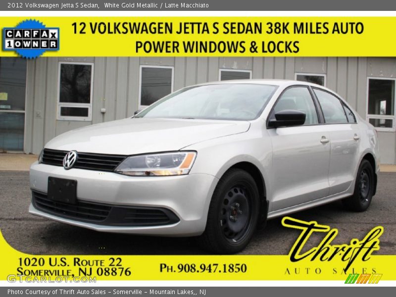White Gold Metallic / Latte Macchiato 2012 Volkswagen Jetta S Sedan