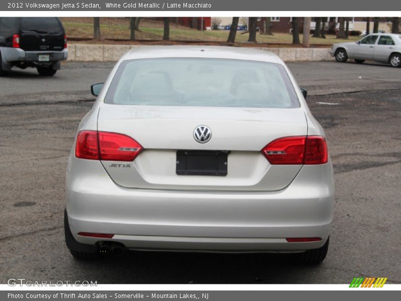 White Gold Metallic / Latte Macchiato 2012 Volkswagen Jetta S Sedan