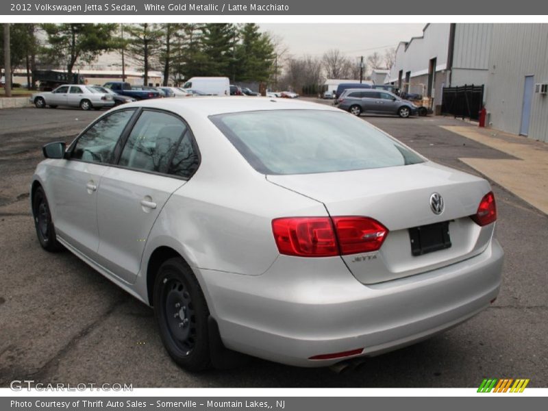 White Gold Metallic / Latte Macchiato 2012 Volkswagen Jetta S Sedan