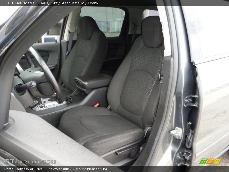 Gray Green Metallic / Ebony 2011 GMC Acadia SL AWD