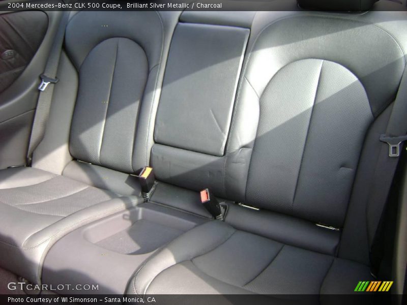 Brilliant Silver Metallic / Charcoal 2004 Mercedes-Benz CLK 500 Coupe