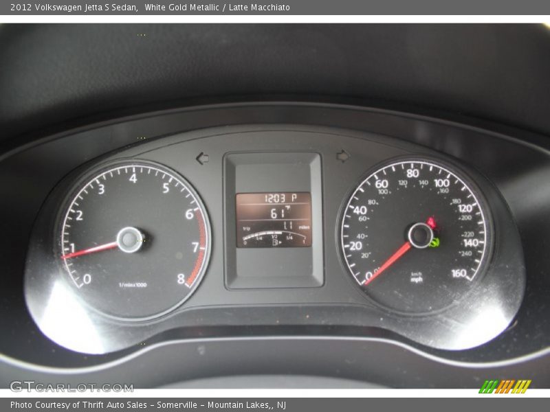 White Gold Metallic / Latte Macchiato 2012 Volkswagen Jetta S Sedan