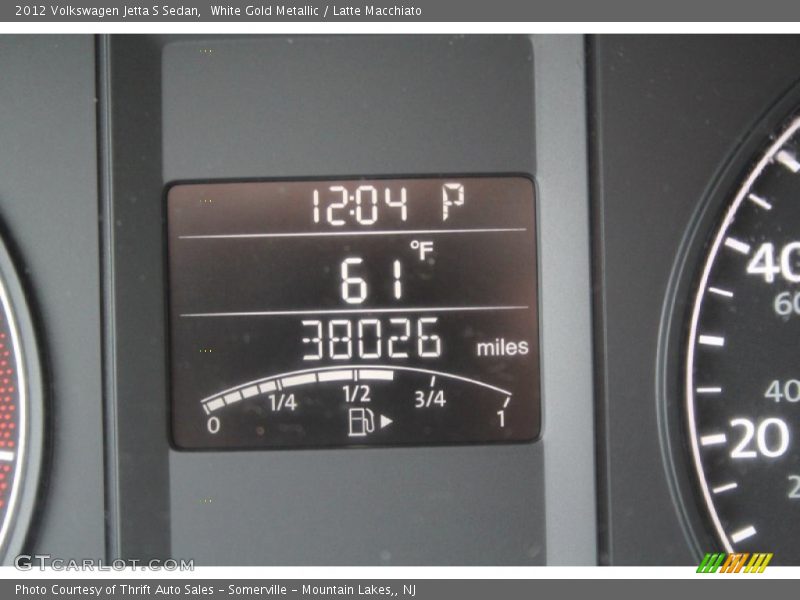 White Gold Metallic / Latte Macchiato 2012 Volkswagen Jetta S Sedan