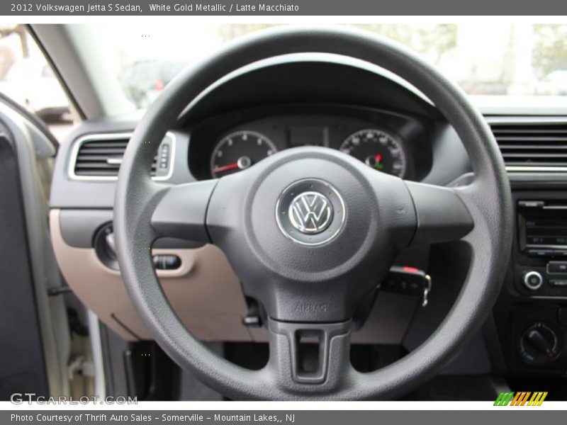 White Gold Metallic / Latte Macchiato 2012 Volkswagen Jetta S Sedan