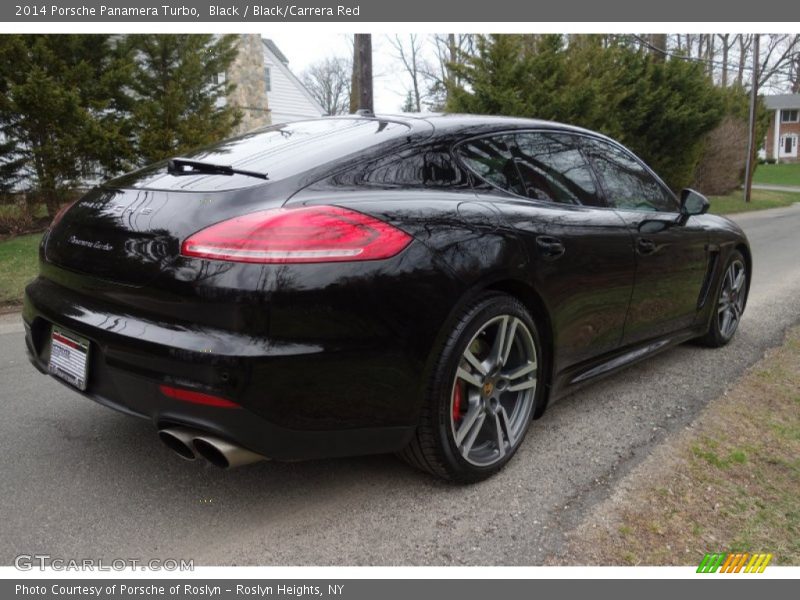 Black / Black/Carrera Red 2014 Porsche Panamera Turbo