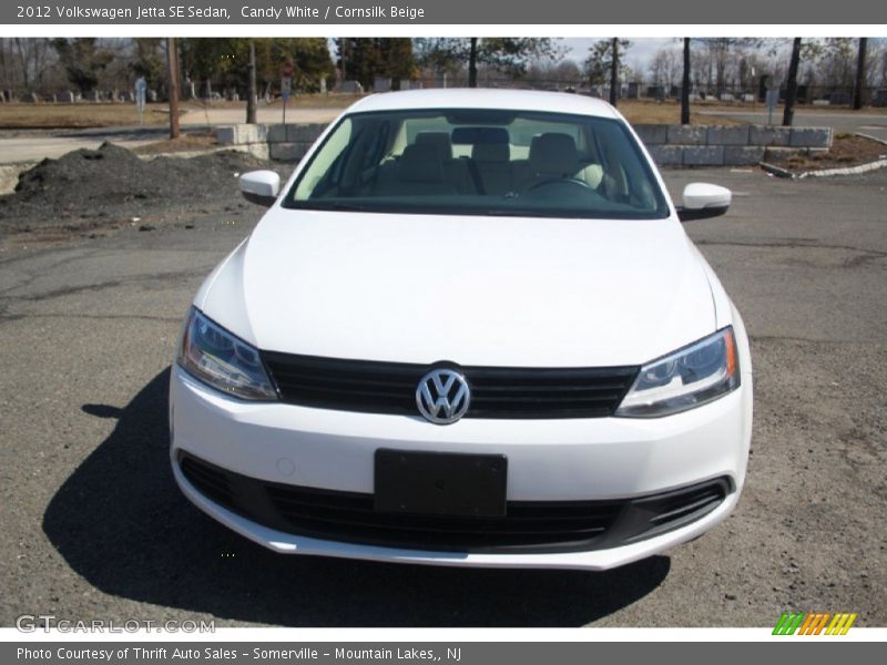 Candy White / Cornsilk Beige 2012 Volkswagen Jetta SE Sedan