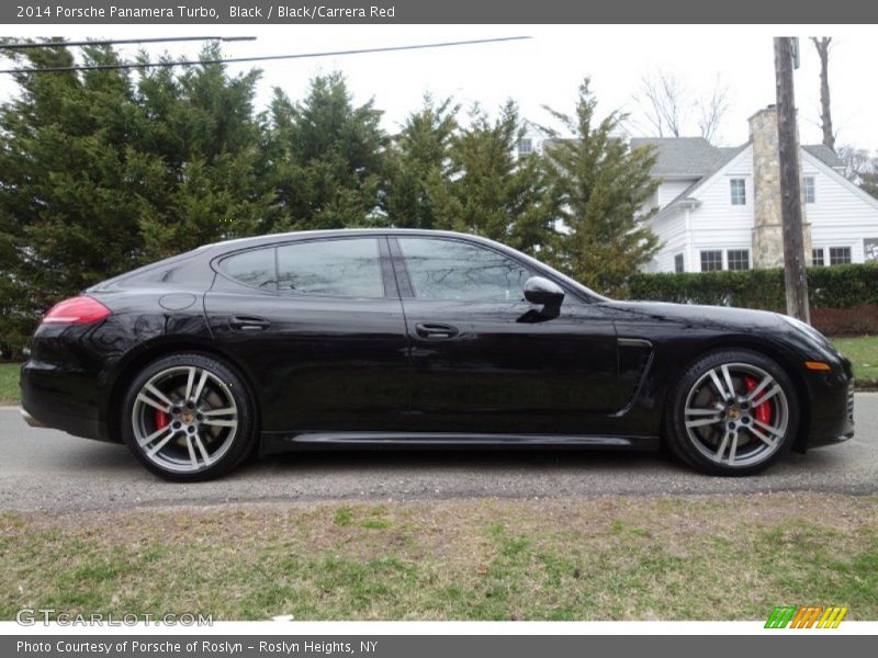 Black / Black/Carrera Red 2014 Porsche Panamera Turbo