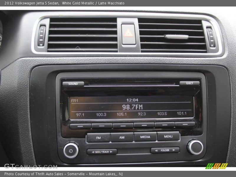 White Gold Metallic / Latte Macchiato 2012 Volkswagen Jetta S Sedan