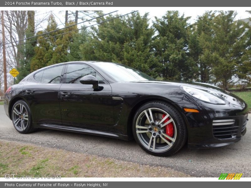 Black / Black/Carrera Red 2014 Porsche Panamera Turbo