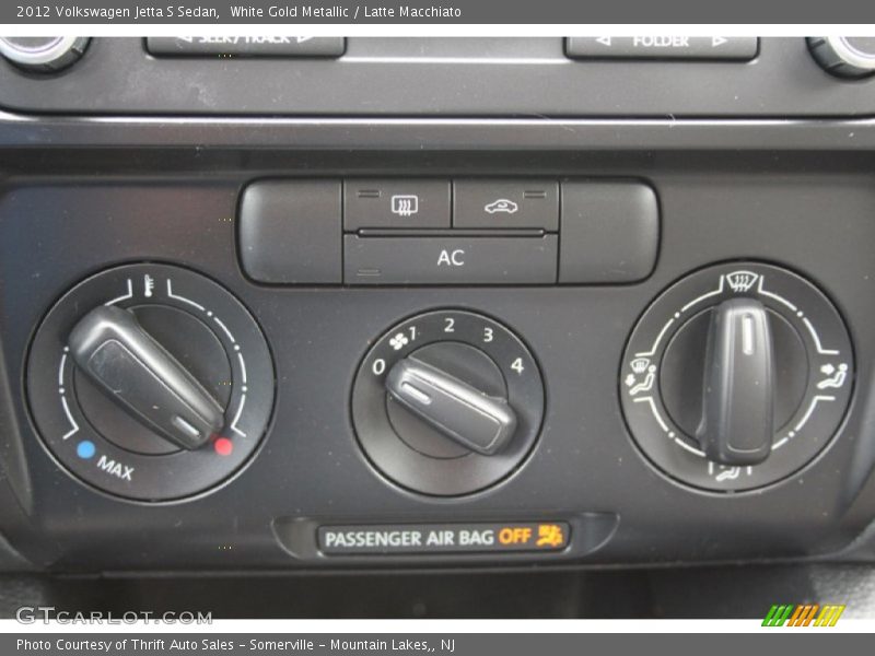 White Gold Metallic / Latte Macchiato 2012 Volkswagen Jetta S Sedan