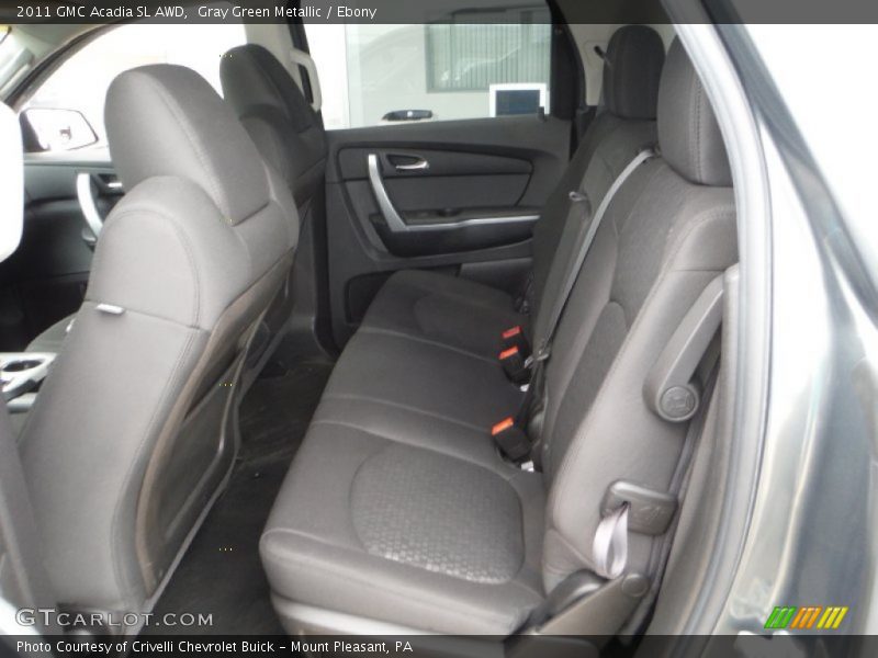 Gray Green Metallic / Ebony 2011 GMC Acadia SL AWD