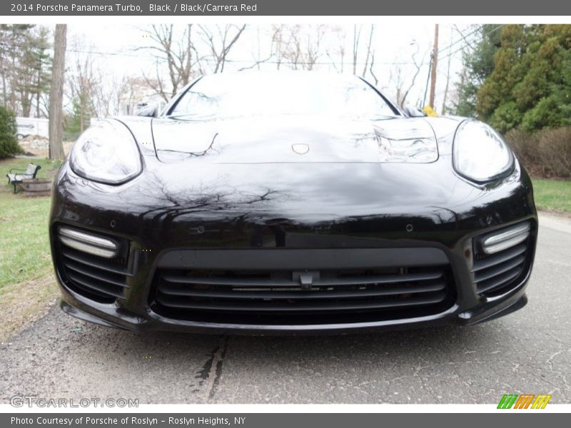 Black / Black/Carrera Red 2014 Porsche Panamera Turbo