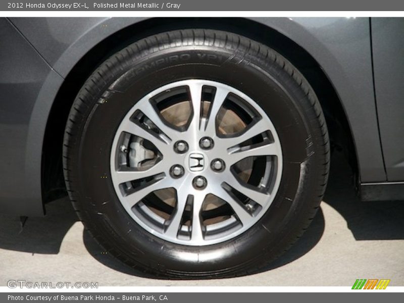 Polished Metal Metallic / Gray 2012 Honda Odyssey EX-L