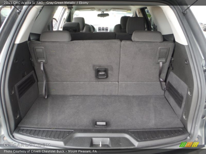 Gray Green Metallic / Ebony 2011 GMC Acadia SL AWD