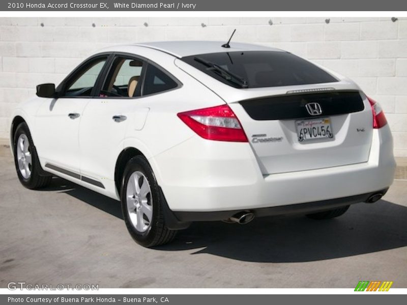 White Diamond Pearl / Ivory 2010 Honda Accord Crosstour EX
