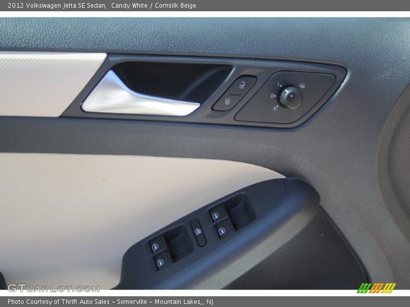 Candy White / Cornsilk Beige 2012 Volkswagen Jetta SE Sedan