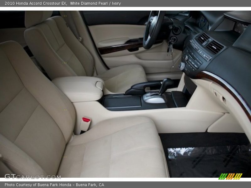 White Diamond Pearl / Ivory 2010 Honda Accord Crosstour EX