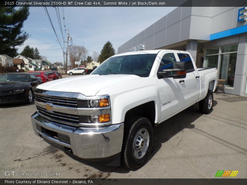 Summit White / Jet Black/Dark Ash 2015 Chevrolet Silverado 2500HD WT Crew Cab 4x4