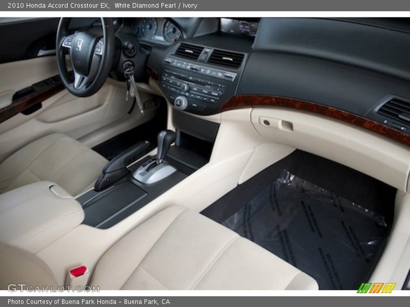 White Diamond Pearl / Ivory 2010 Honda Accord Crosstour EX