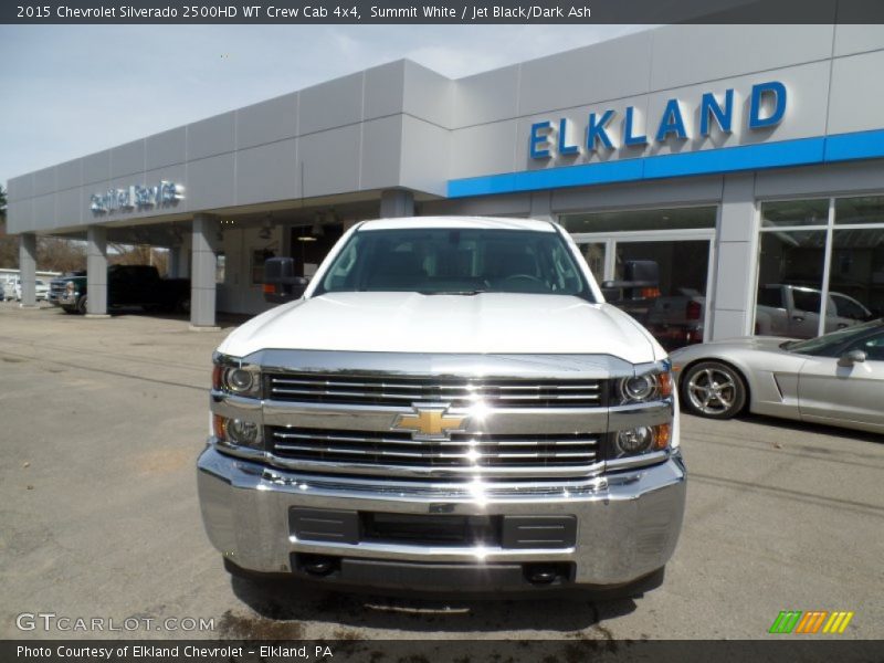 Summit White / Jet Black/Dark Ash 2015 Chevrolet Silverado 2500HD WT Crew Cab 4x4