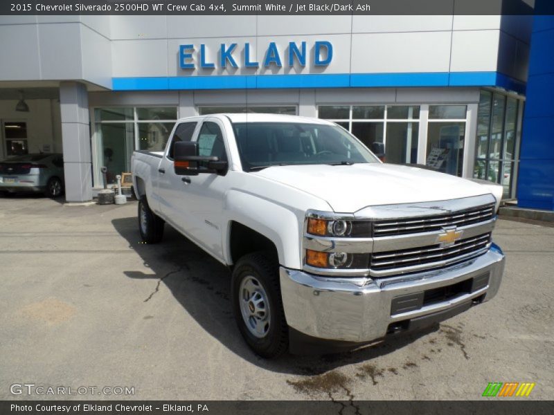 Summit White / Jet Black/Dark Ash 2015 Chevrolet Silverado 2500HD WT Crew Cab 4x4