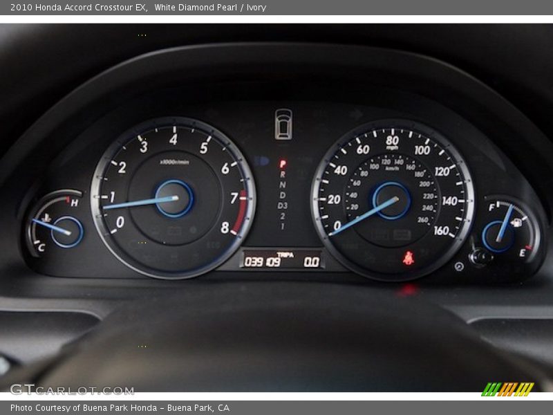 White Diamond Pearl / Ivory 2010 Honda Accord Crosstour EX