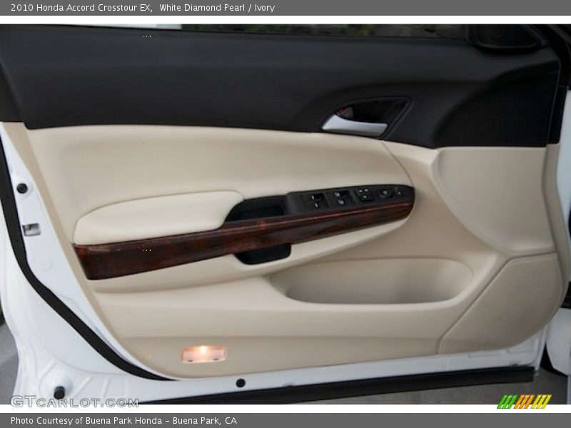 White Diamond Pearl / Ivory 2010 Honda Accord Crosstour EX