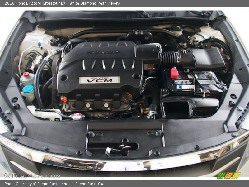 White Diamond Pearl / Ivory 2010 Honda Accord Crosstour EX