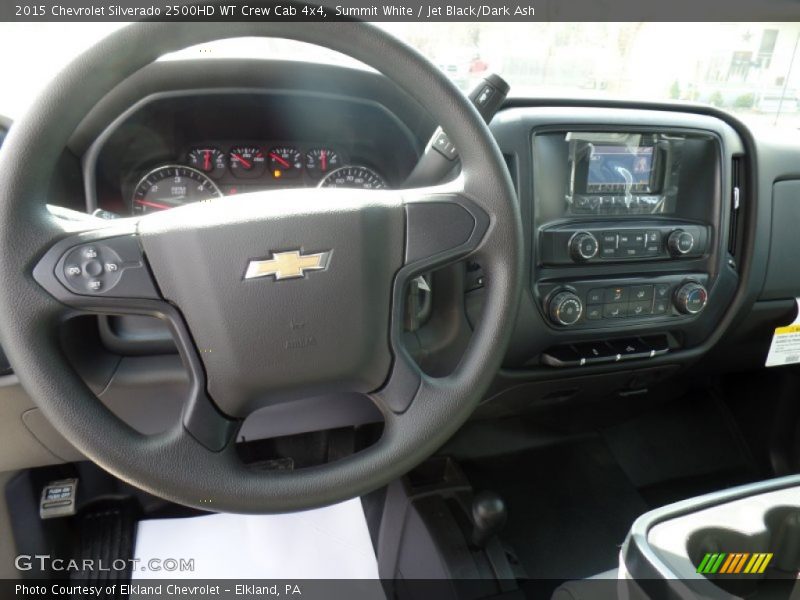 Summit White / Jet Black/Dark Ash 2015 Chevrolet Silverado 2500HD WT Crew Cab 4x4