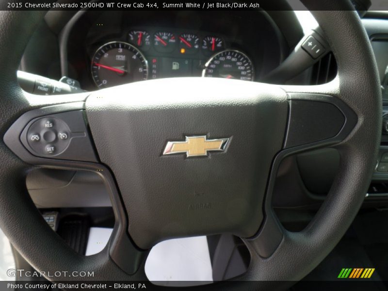 Summit White / Jet Black/Dark Ash 2015 Chevrolet Silverado 2500HD WT Crew Cab 4x4