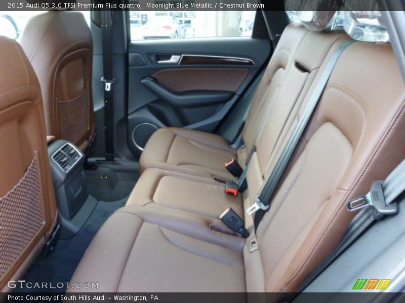Moonlight Blue Metallic / Chestnut Brown 2015 Audi Q5 3.0 TFSI Premium Plus quattro