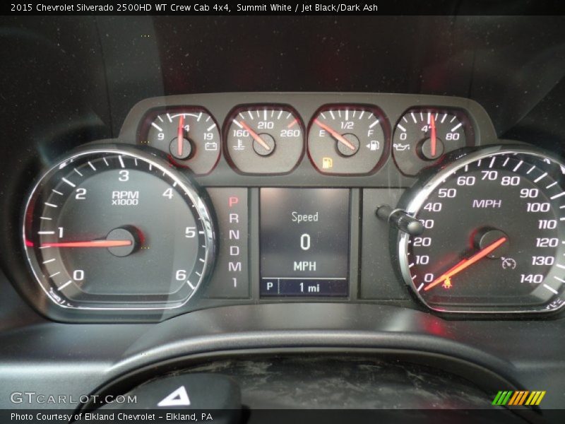 Summit White / Jet Black/Dark Ash 2015 Chevrolet Silverado 2500HD WT Crew Cab 4x4