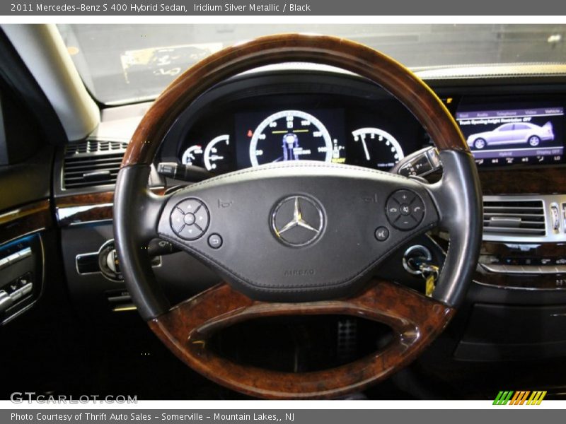 Iridium Silver Metallic / Black 2011 Mercedes-Benz S 400 Hybrid Sedan