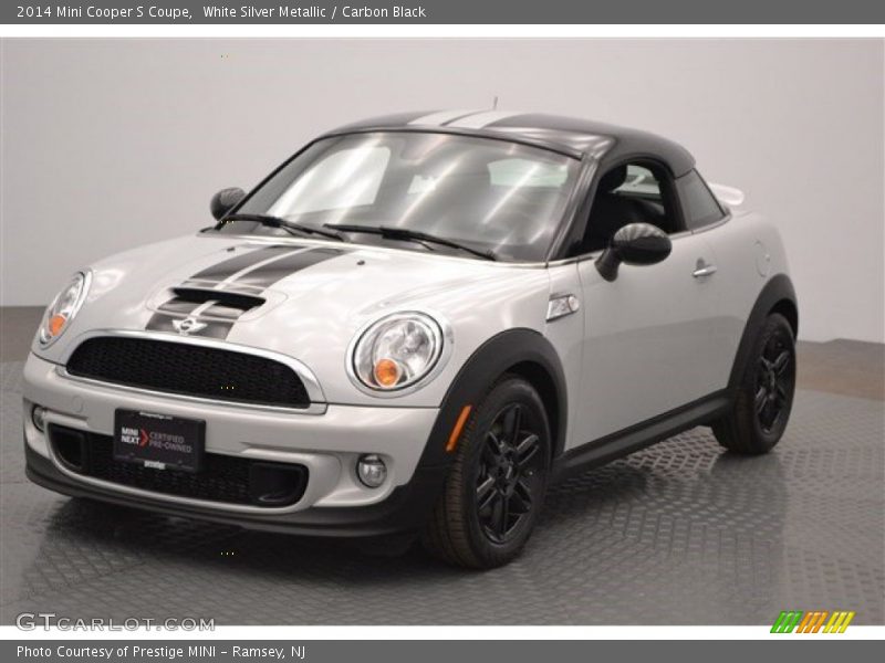 White Silver Metallic / Carbon Black 2014 Mini Cooper S Coupe