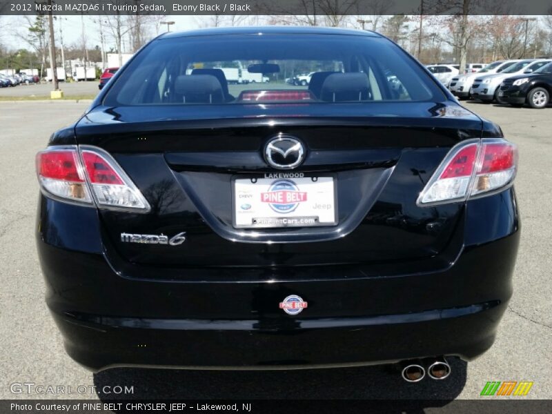 Ebony Black / Black 2012 Mazda MAZDA6 i Touring Sedan