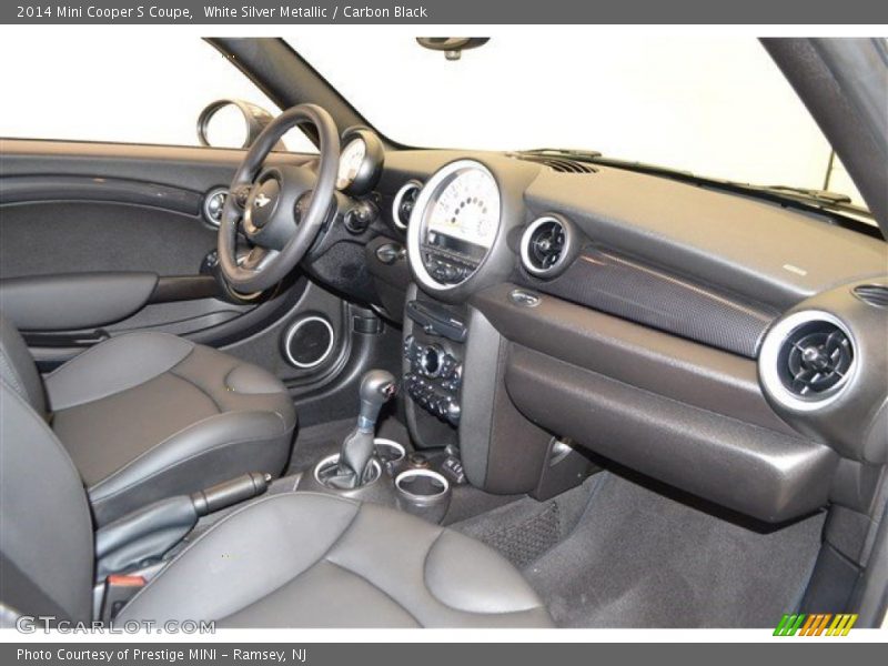 White Silver Metallic / Carbon Black 2014 Mini Cooper S Coupe