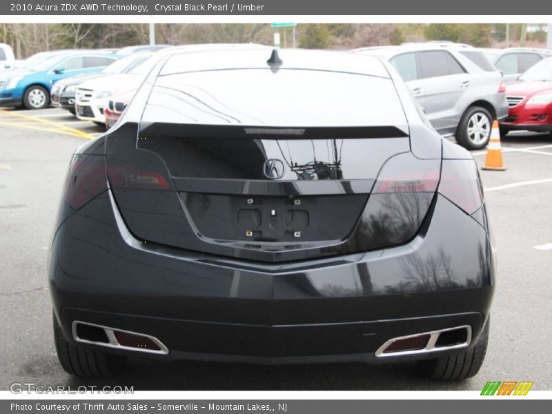 Crystal Black Pearl / Umber 2010 Acura ZDX AWD Technology