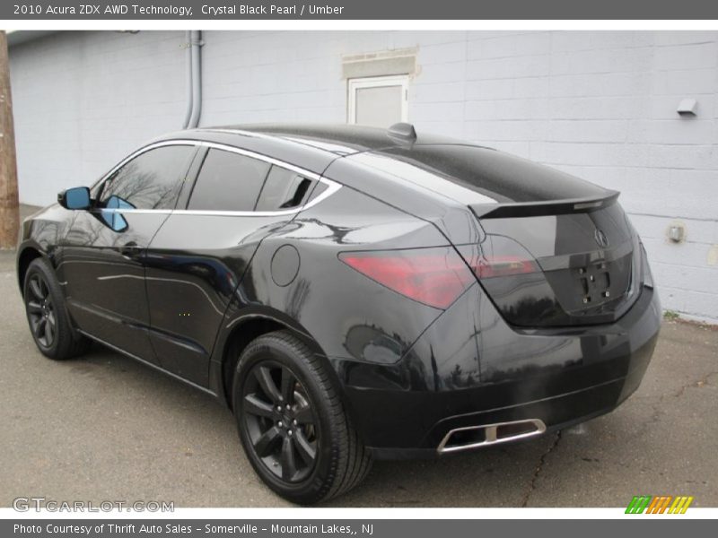 Crystal Black Pearl / Umber 2010 Acura ZDX AWD Technology