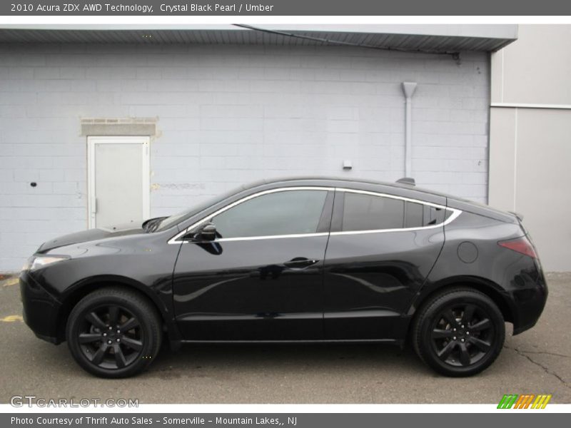 Crystal Black Pearl / Umber 2010 Acura ZDX AWD Technology