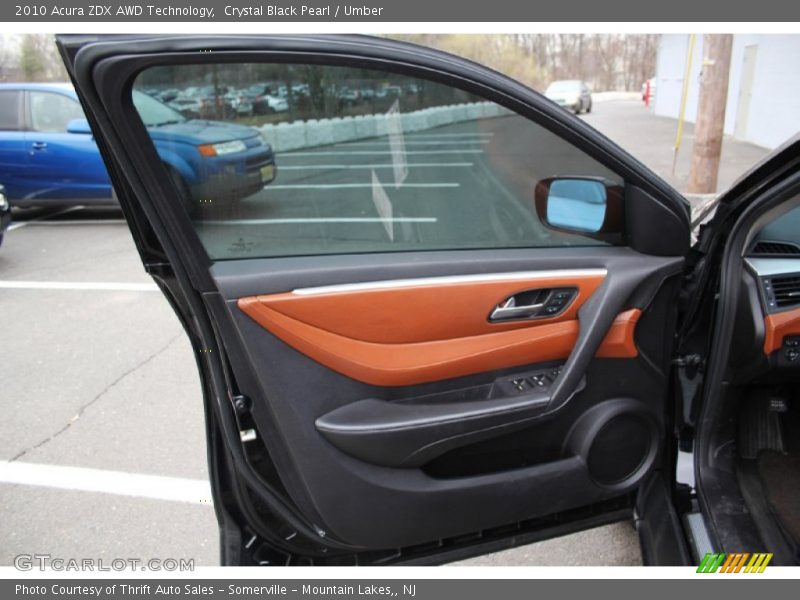 Crystal Black Pearl / Umber 2010 Acura ZDX AWD Technology