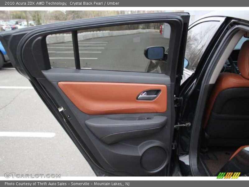 Crystal Black Pearl / Umber 2010 Acura ZDX AWD Technology