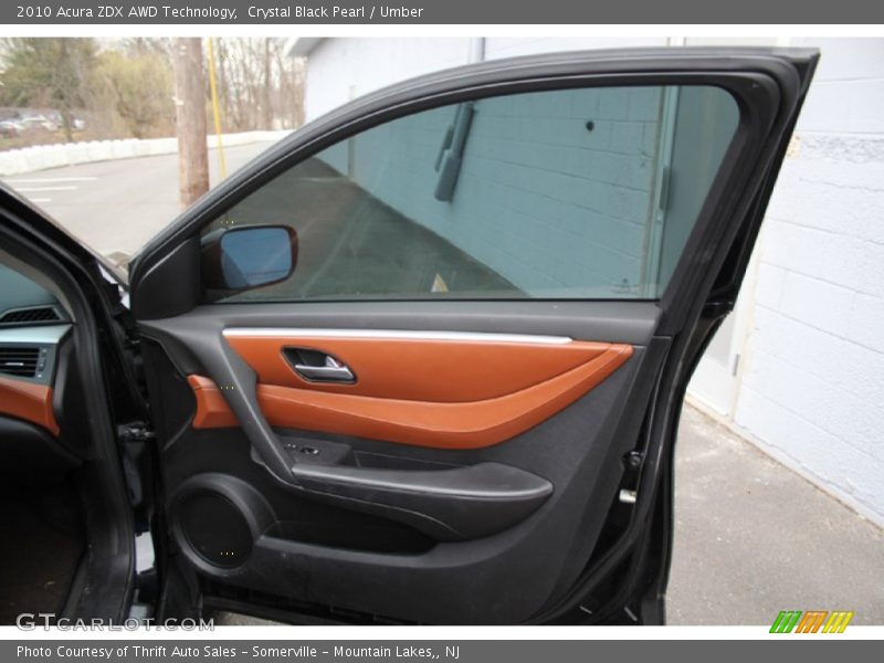 Crystal Black Pearl / Umber 2010 Acura ZDX AWD Technology