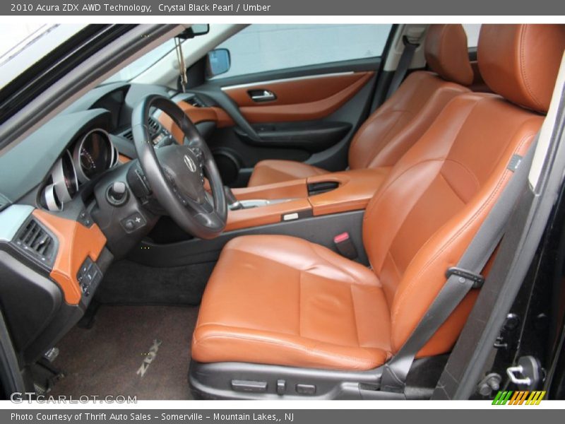 Front Seat of 2010 ZDX AWD Technology